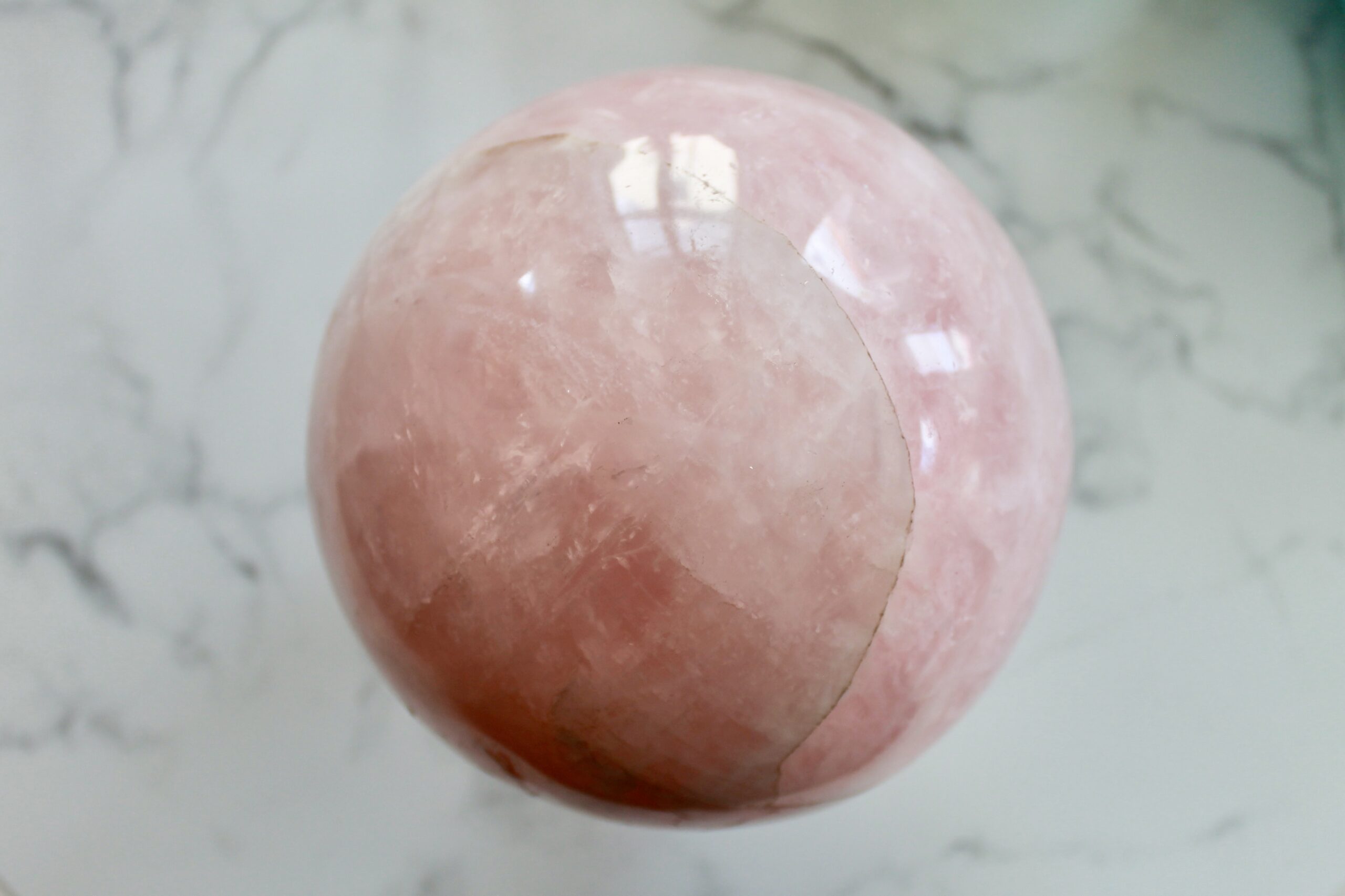 Rosenkvarts - Kugle 2,2kg - Billede 2